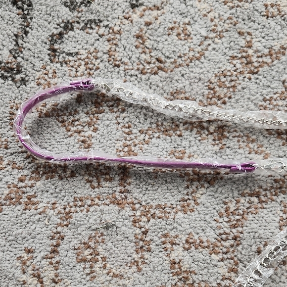 Hobo Bags Leather Convertible Asymmetrical Crossbody Bag Violet - Picture 7 of 13